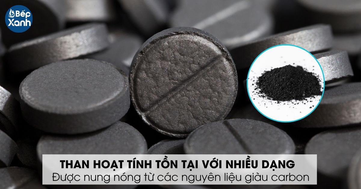 các dạng tồn tại của than hoạt tính