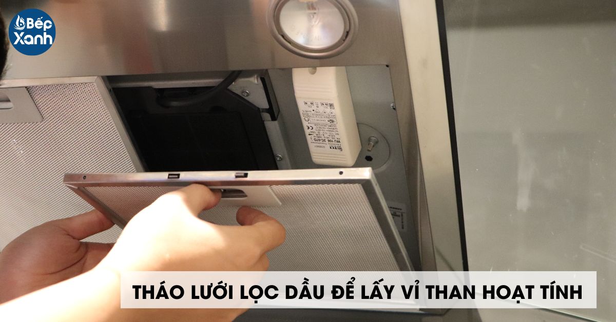 tháo vỉ lọc dầu và vỉ than