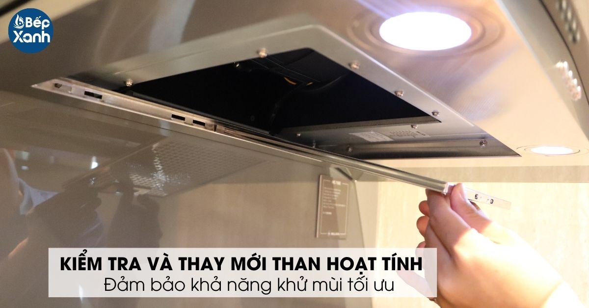 thay than hoạt tính máy hút mùi định kỳ