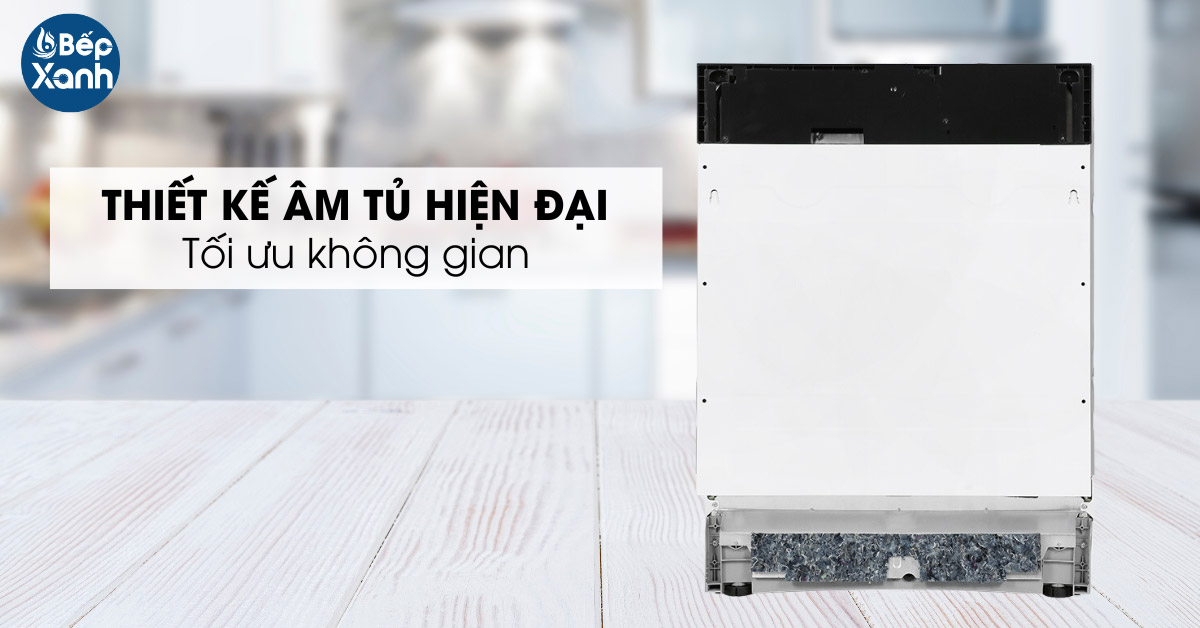 Thiết kế lắp âm tủ sang trọng