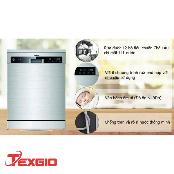 Thông Số Kỹ Thuật Máy Rửa Chén Bát Galanz W60F12T - Texgio Việt Nam Thông Số Kỹ Thuật Máy Rửa Chén Bát Galanz W60F12T - Texgio Việt Nam