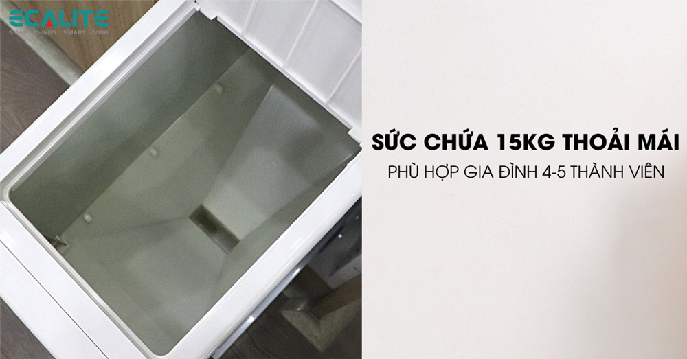 Sức chứa 15kg thoải mái cho gia đình