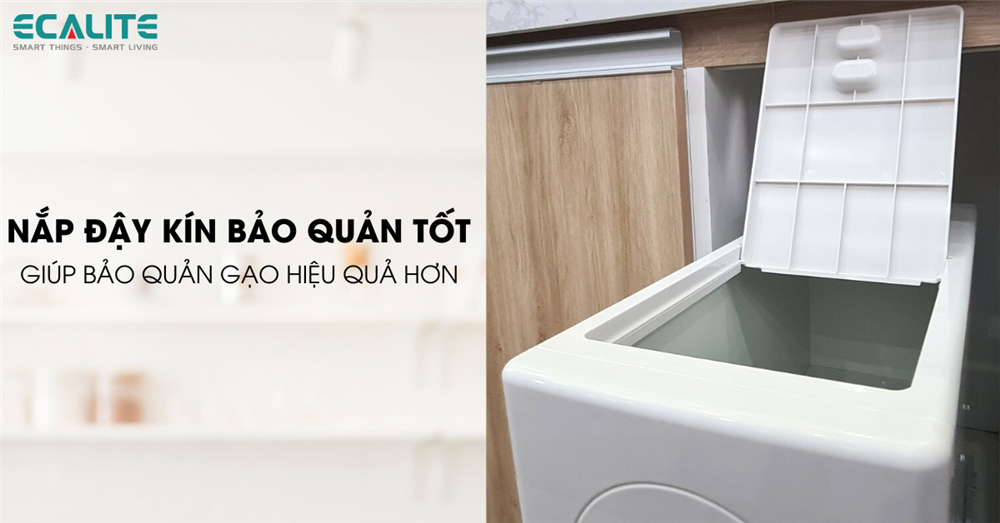 Nắp đậy kín bảo quản gạo an toàn