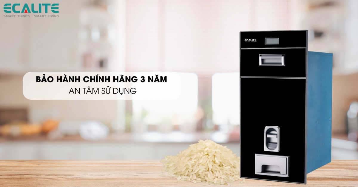 Thùng đựng gạo điện tử EL-RC300B chính sách bảo hành 3 năm