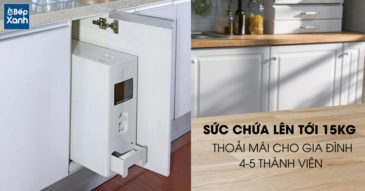 Sức chứa thoải mái 15kg 