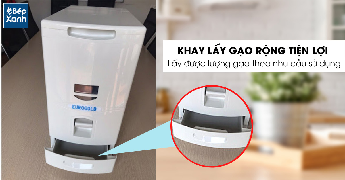 Khay lấy gạo tiện lợi