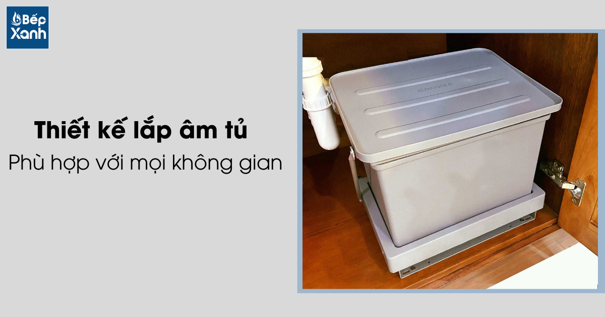 Thùng rác ngăn mùi Eurogold E006 thiết kế