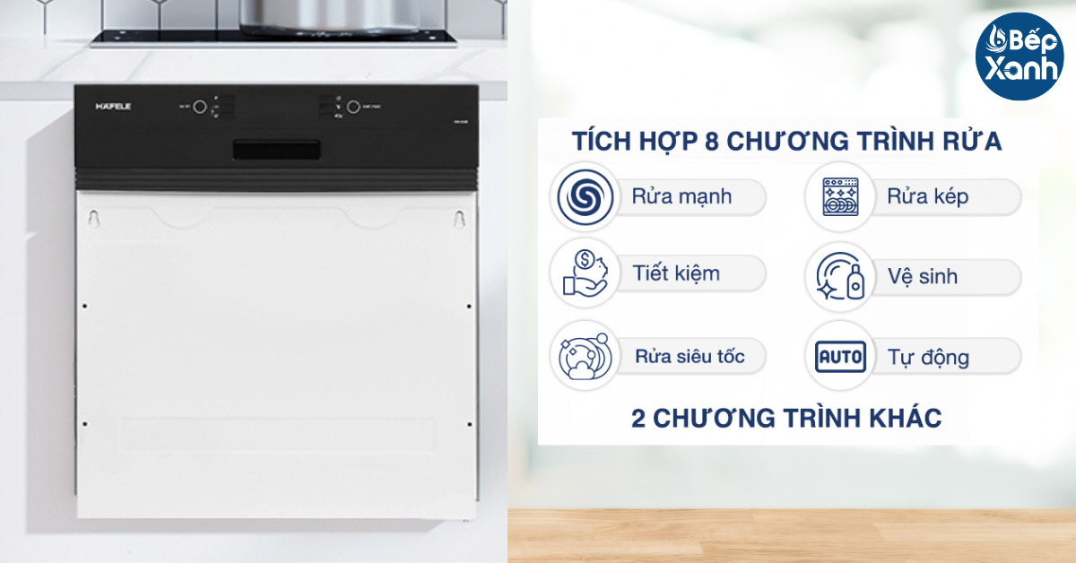 Tích hợp 8 chương trình rửa