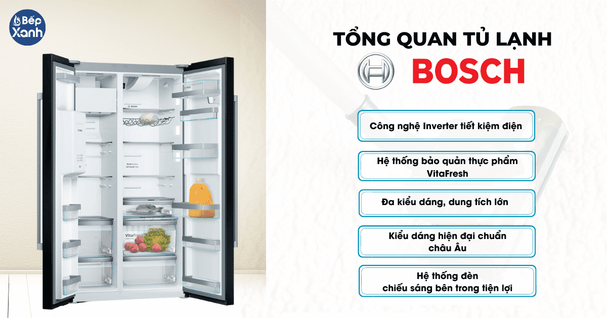 tổng quan về tủ lạnh bosch