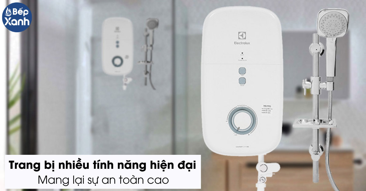 Máy nước nóng Electrolux trang bị nhiều tính năng an toàn