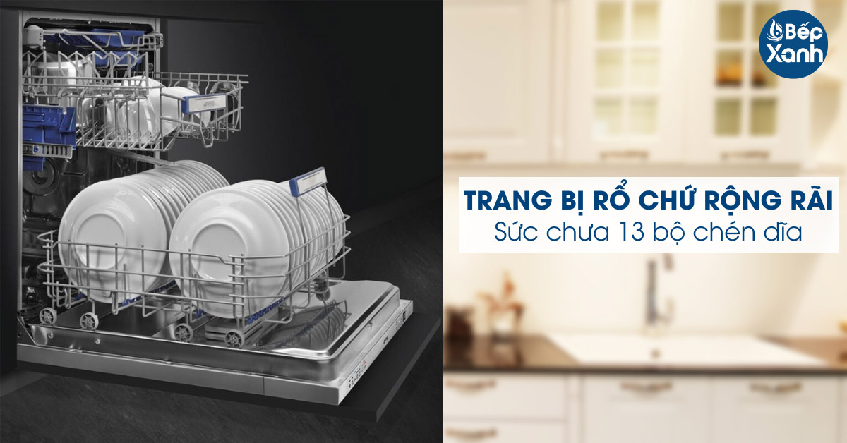 Trang bị rổ đựng linh hoạt 