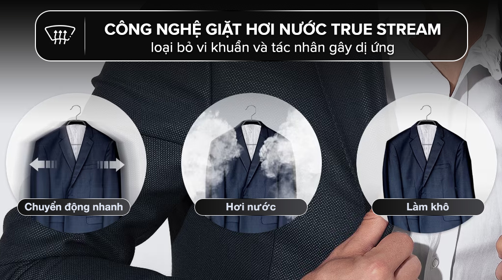 Giặt hơi nước Tủ chăm sóc quần áo thông minh LG Styler Inverter 5 móc S5MB Giặt hơi nước Tủ chăm sóc quần áo thông minh LG Styler Inverter 5 móc S5MB