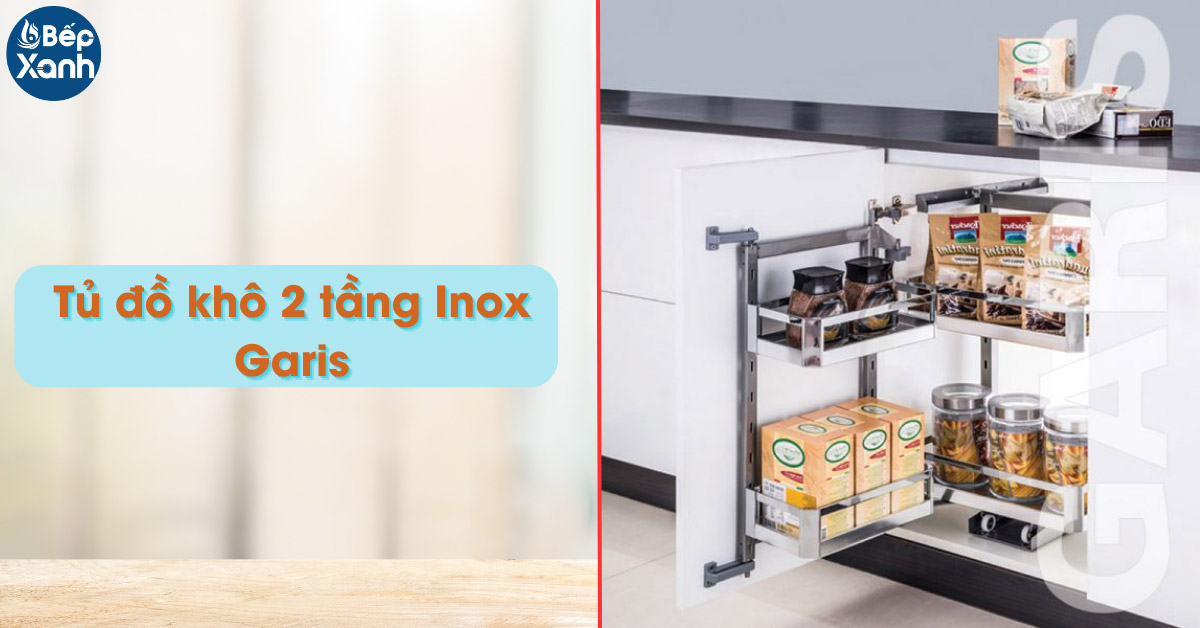 Hệ tủ 2 tầng inox Garis