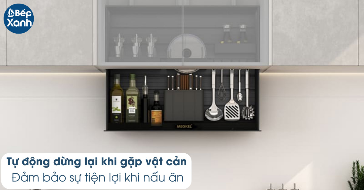 Giá gia vị điện tử Garis ML05.70X tự động dừng lại khi gặp vật cản