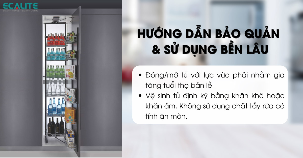 Cách bảo quản và sử dụng tủ đồ khô Ecalite hiệu quả