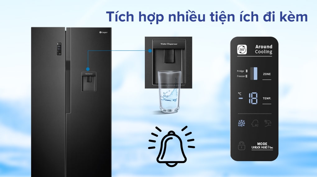 Tủ lạnh Casper Inverter 551 lít RS 575VBW - Tiện ích đi kèm