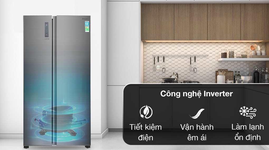 Tủ lạnh Casper Inverter 552 lít RS-570VT - Công nghệ Inverter