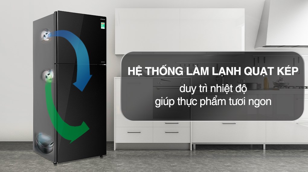 Tủ lạnh Hitachi Inverter 349 lít R-FVY480PGV0 GBK - Công nghệ làm lạnh