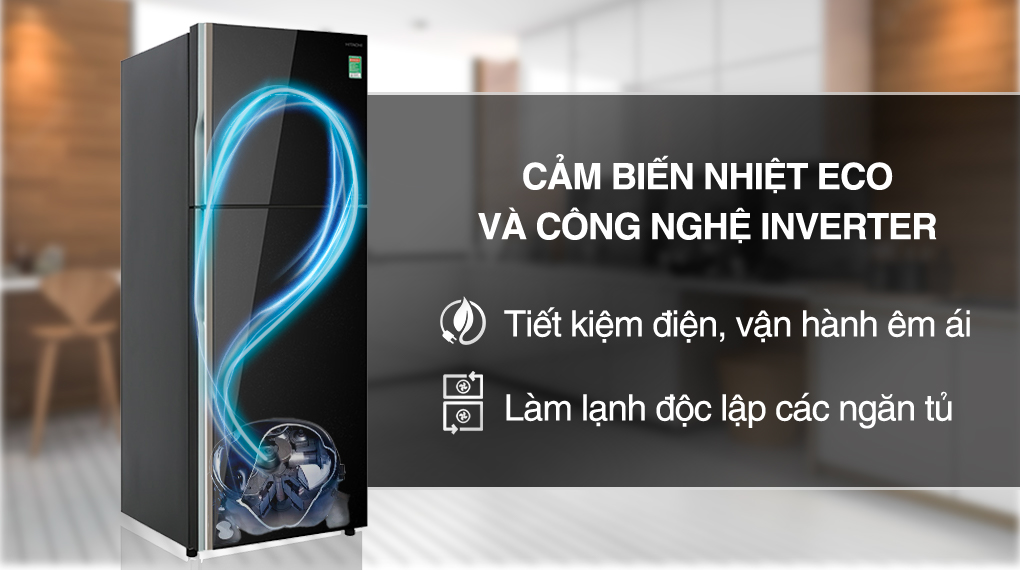 Tủ lạnh Hitachi Inverter 366 lít R-FVX480PGV9 GBK - Công nghệ tiết kiệm điện