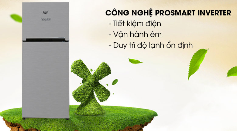 Công nghệ Prosmart Inverter tiết kiệm điện đáng kể - Tủ lạnh Beko Inverter 200 lít RDNT200I50VS