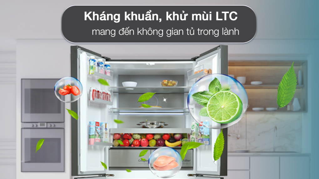 Tủ lạnh Beko Inverter 553 lít GNO51651GBVN - Kháng khuẩn khử mùi