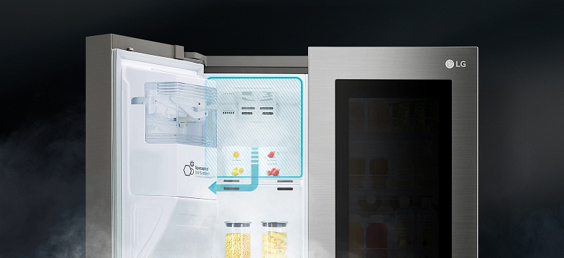 Độc đáo với hệ thống làm đá tự động, tiết kiệm không gian - Tủ lạnh LG Inverter InstaView Door-in-Door 601 lít GR-X247JS Độc đáo với hệ thống làm đá tự động, tiết kiệm không gian - Tủ lạnh LG Inverter InstaView Door-in-Door 601 lít GR-X247JS