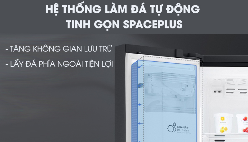 Tủ lạnh LG Inverter InstaView Door-in-Door 601 lít GR-X247MC -Tối ưu hóa không gian SpacePlus cùng làm đá tự động Tủ lạnh LG Inverter InstaView Door-in-Door 601 lít GR-X247MC -Tối ưu hóa không gian SpacePlus cùng làm đá tự động