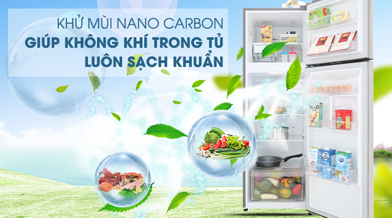 Công nghệ Nano Cacbon - Tủ lạnh LG Inverter 255 lít GN-M255PS