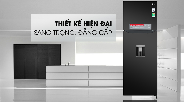 Tủ lạnh LG Inverter 315 lít GN-D315BL - Thiết kế nhỏ gọn, kiểu dáng sang trọng