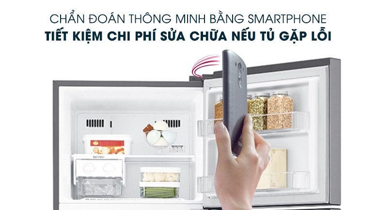 Chẩn đoán lỗi thông minh Smart Diagnosis - Tủ lạnh LG Inverter 393 lít GN-M422PS