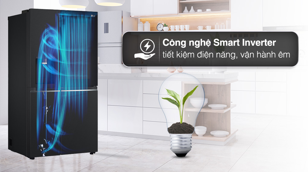 Tủ lạnh LG Inverter 635 Lít Side By Side InstaView Door-in-Door GR-X257BL - Smart Inverter Tủ lạnh LG Inverter 635 Lít Side By Side InstaView Door-in-Door GR-X257BL - Smart Inverter