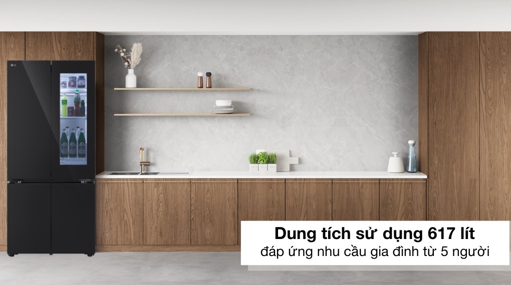 Tủ lạnh LG Inverter 617 lít Multi Door InstaView LFB61BLGAI - Tổng quan thiết kế Tủ lạnh LG Inverter 617 lít Multi Door InstaView LFB61BLGAI - Tổng quan thiết kế