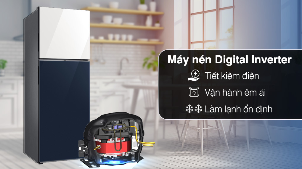 Tủ lạnh Samsung Inverter 305 lít RT31CB56248ASV Tủ lạnh Samsung Inverter 305 lít RT31CB56248ASV