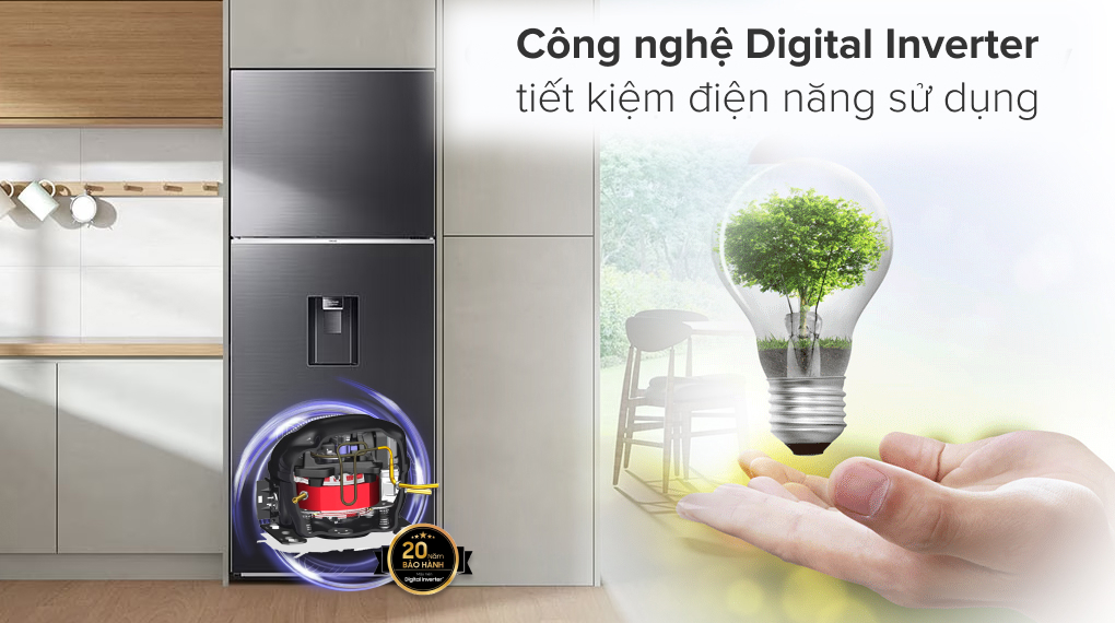 Tủ lạnh Samsung Inverter 406 lít RT42CG6584B1SV - Công nghệ tiết kiệm điện Tủ lạnh Samsung Inverter 406 lít RT42CG6584B1SV - Công nghệ tiết kiệm điện