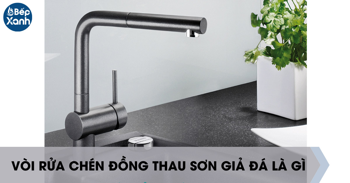 Giới thiệu vòi rửa chén đồng thau sơn giả đá