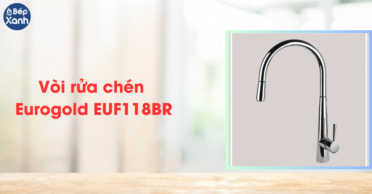 Vòi rửa chén nóng lạnh Eurogold EUF118BR