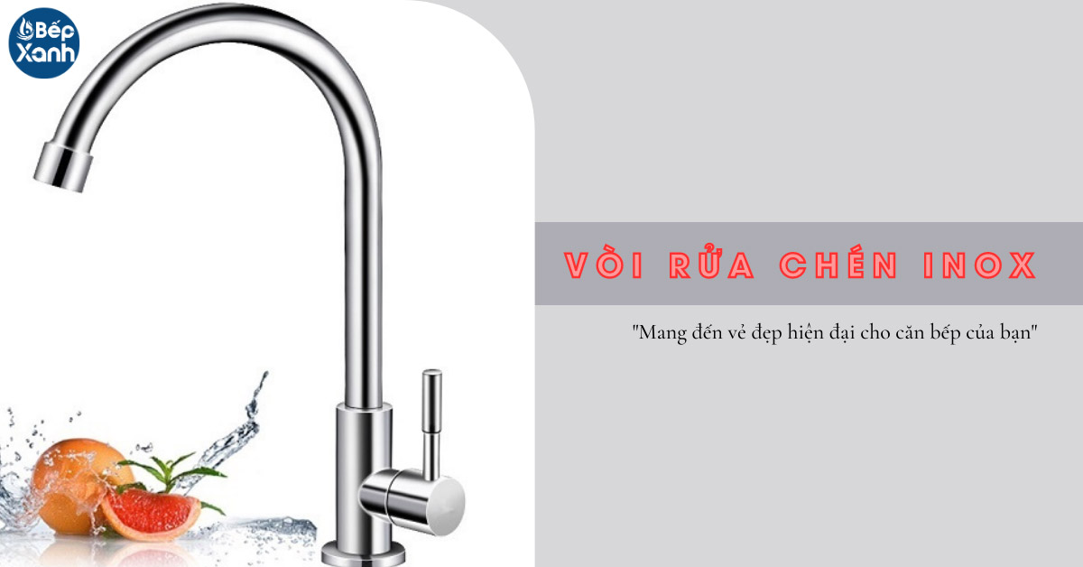 Vòi rửa chén Inox 