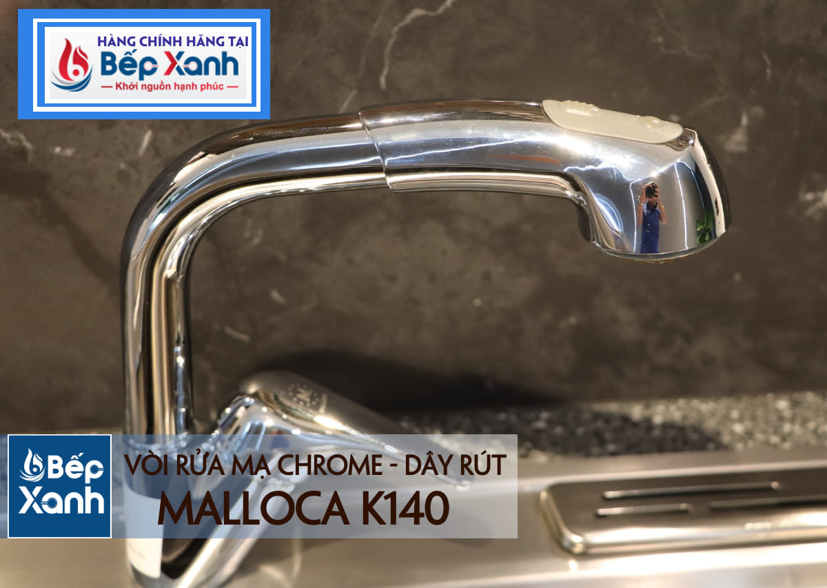 thân vòi rửa chén malloca k140 chắc chắn