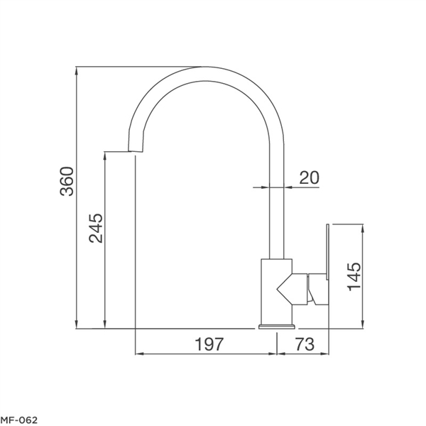 VÒI RỬA CHÉN MALLOCA MF-062 