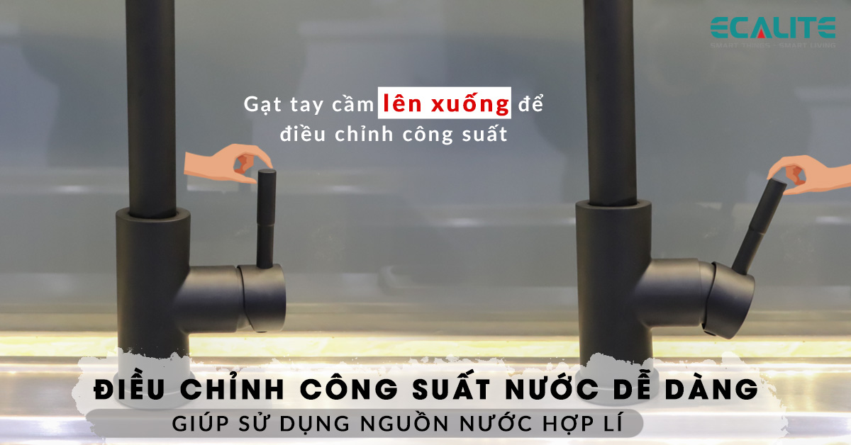 Điều chỉnh công suất nước của vòi rửa EF-K185B