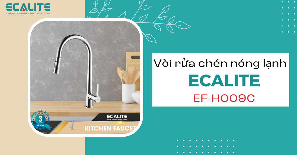 Vòi rửa chén nóng lạnh Ecalite EF-H009C