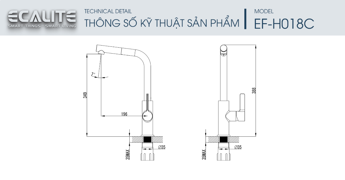 Thông số kỹ thuật của EF-H018C