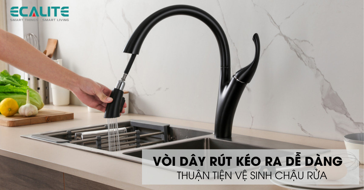 Đầu vòi có thể kéo dài tiện lợi