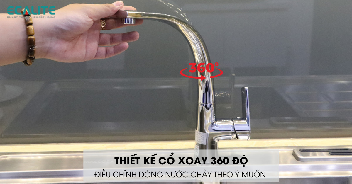 thiết kế cổ xoay 360 độ 