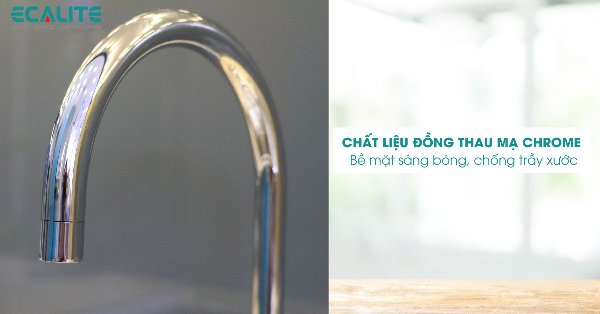 Chất liệu đồng thau mạ chrome sáng bóng