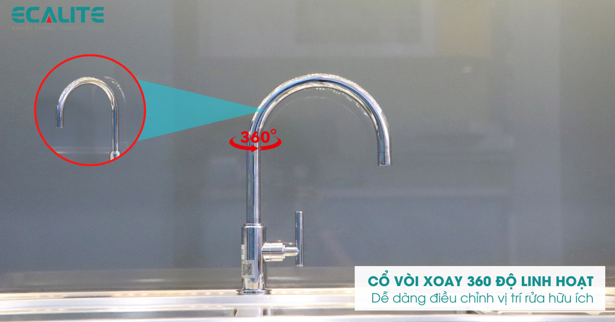 Cổ vòi xoay 360 độ linh hoạt