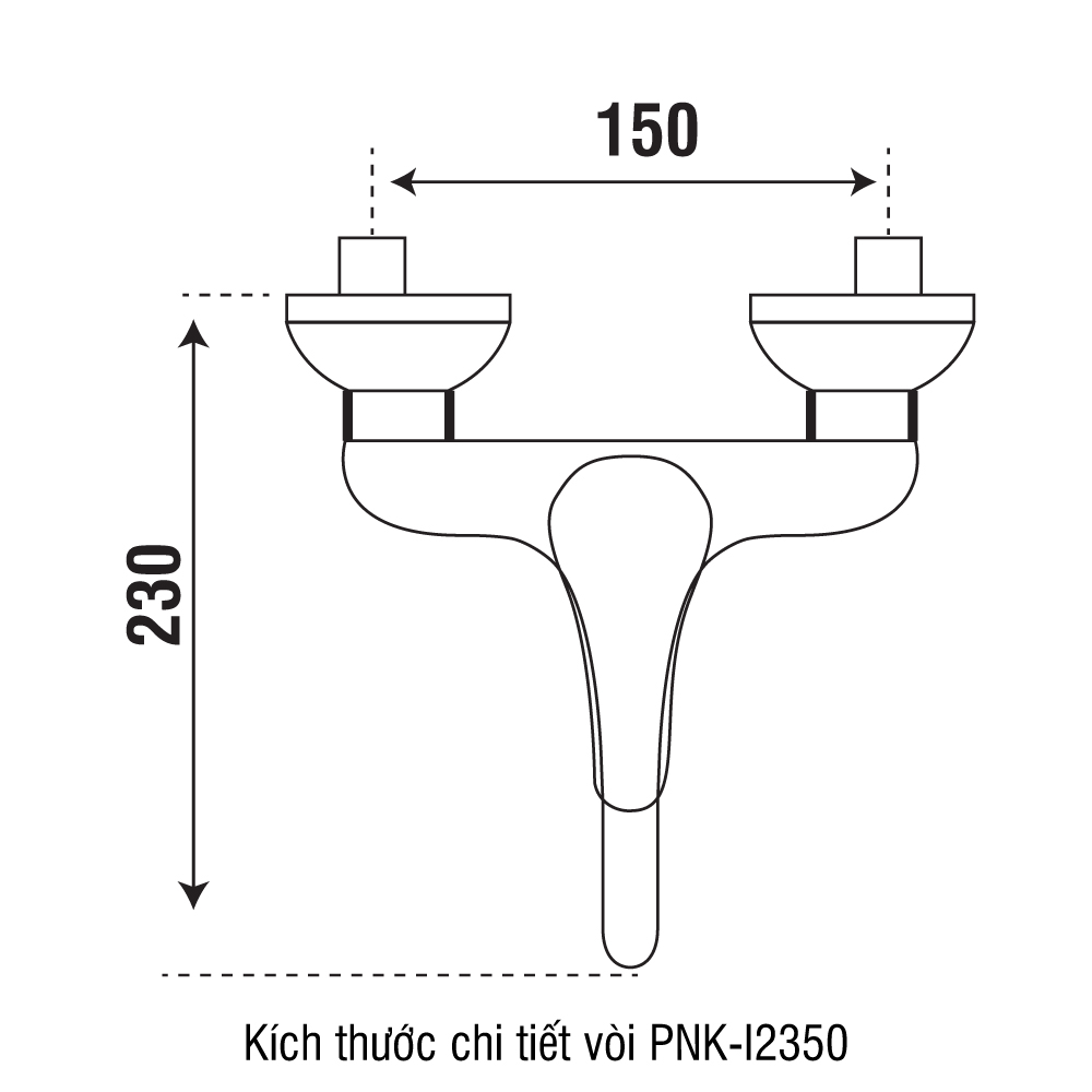 vòi rửa mạ crom PONA PNK-I2350