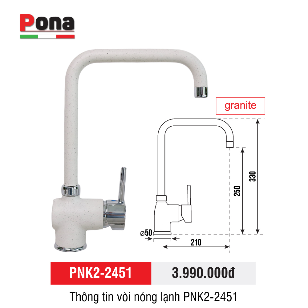 Vòi rửa chén Pona PNK2-2451