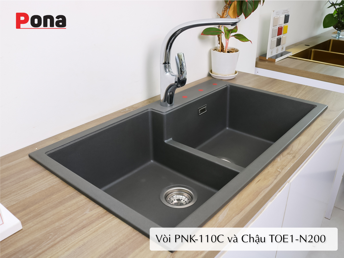 vòi rửa chén nóng lạnh PONA PNK-110C