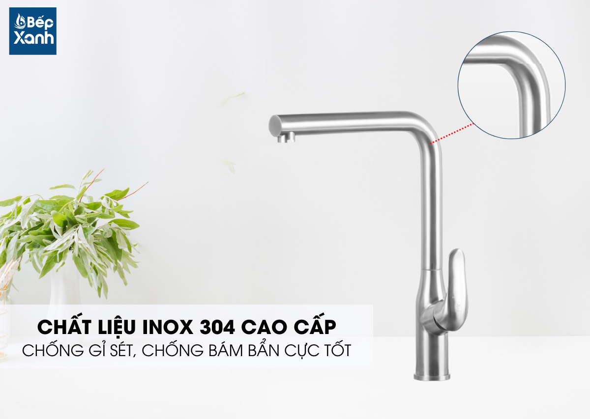 Chất liệu inox 304 cao cấp bền bỉ